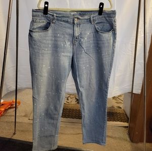 Old Navy Bleach Splatter Boyfriend Jeans
